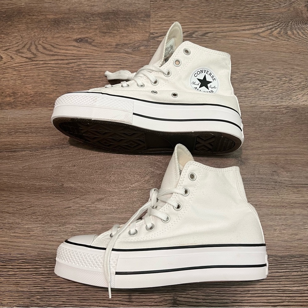 Converse White High-Top Sneakers